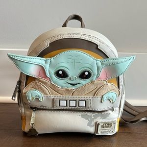 EUC Loungefly mini backpack Grogu